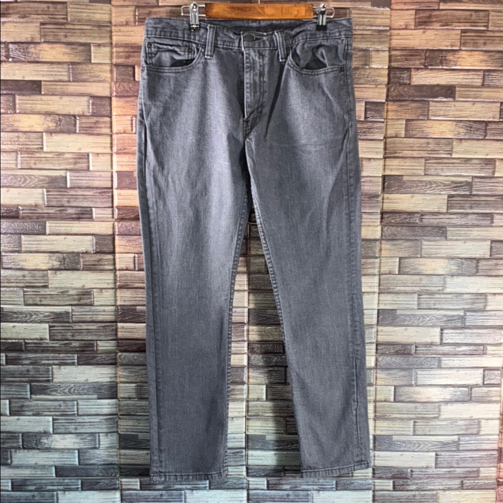 Mens EUC Levi's Gray 511 Modern Slim Fit Jeans Classic Style 36x32